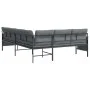 Steel and anthracite gray textilene garden corner sofa by vidaXL, Garden sets - Ref: Foro24-362812, Price: 279,50 €, Discount: %