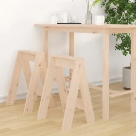 Stools 2 units solid pine wood 40x40x60 cm by vidaXL, Folding stools and chairs - Ref: Foro24-823664, Price: 48,73 €, Discoun...