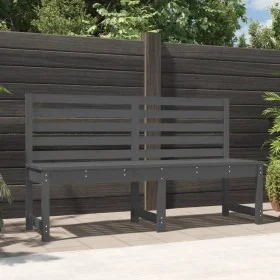 Garden bench solid gray pine wood 157.5 cm by vidaXL, garden benches - Ref: Foro24-824041, Price: 133,75 €, Discount: %
