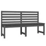 Gartenbank aus massivem grauem Kiefernholz 157,5 cm von vidaXL, Gartenbänke - Ref: Foro24-824041, Preis: 133,75 €, Rabatt: %