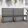 Garden bench solid gray pine wood 157.5 cm by vidaXL, garden benches - Ref: Foro24-824041, Price: 137,78 €, Discount: %