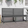Gartenbank aus massivem grauem Kiefernholz 157,5 cm von vidaXL, Gartenbänke - Ref: Foro24-824041, Preis: 139,40 €, Rabatt: %
