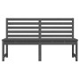 Gartenbank aus massivem grauem Kiefernholz 157,5 cm von vidaXL, Gartenbänke - Ref: Foro24-824041, Preis: 139,40 €, Rabatt: %