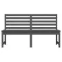 Gartenbank aus massivem grauem Kiefernholz 157,5 cm von vidaXL, Gartenbänke - Ref: Foro24-824041, Preis: 133,75 €, Rabatt: %