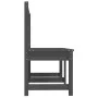 Garden bench solid gray pine wood 157.5 cm by vidaXL, garden benches - Ref: Foro24-824041, Price: 137,78 €, Discount: %