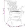 Klappbare Gartenstühle 2 Stk. massives Teakholz 56x61x89 cm von vidaXL, Gartenstühle - Ref: Foro24-362764, Preis: 176,38 €, R...