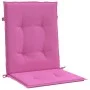 Chair cushions with low backrest 4 pcs pink fabric by vidaXL, Cushions for chairs and sofas - Ref: Foro24-361335, Price: 64,6...