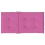 Chair cushions with low backrest 4 pcs pink fabric by vidaXL, Cushions for chairs and sofas - Ref: Foro24-361335, Price: 64,6...