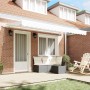 Toldo Retráctil Blanco 400 x 200 cm Poliéster y Aluminio