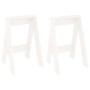 Stools 2 units solid white pine wood 40x40x60 cm by vidaXL, Folding stools and chairs - Ref: Foro24-823665, Price: 49,01 €, D...