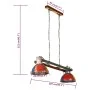 Multicolor industrial pendant lamp E27 25 W 111 cm by vidaXL, Lamps - Ref: Foro24-344394, Price: 112,00 €, Discount: %