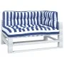 Cojines para palés 3 piezas tela a rayas azul y blanco by vidaXL, Cushions for chairs and sofas - Ref: Foro24-360770, Price: ...