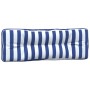 Cojines para palés 3 piezas tela a rayas azul y blanco by vidaXL, Cushions for chairs and sofas - Ref: Foro24-360770, Price: ...