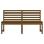 Garden bench solid pine wood honey brown 157.5 cm by vidaXL, garden benches - Ref: Foro24-824042, Price: 101,28 €, Discount: %