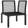 Corner garden armchair with black and gray synthetic rattan cushions by vidaXL, Modular outdoor sofas - Ref: Foro24-362797, P...