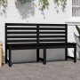 Gartenbank aus massivem schwarzem Kiefernholz 157,5 cm von vidaXL, Gartenbänke - Ref: Foro24-824043, Preis: 97,41 €, Rabatt: %