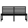 Gartenbank aus massivem schwarzem Kiefernholz 157,5 cm von vidaXL, Gartenbänke - Ref: Foro24-824043, Preis: 97,41 €, Rabatt: %