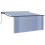 Toldo Retráctil Azul y 300 x 250 cm tela