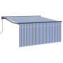 Toldo Retráctil Azul y 300 x 250 cm tela