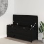 Banco de madera maciza de pino negro 110x41x76,5 cm de vidaXL, Bancos - Ref: Foro24-823558, Precio: 133,62 €, Descuento: %