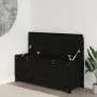 Bank aus massivem Kiefernholz schwarz 110x41x76,5 cm von vidaXL, Banken - Ref: Foro24-823558, Preis: 132,01 €, Rabatt: %