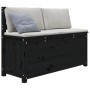 Banco de madera maciza de pino negro 110x41x76,5 cm de vidaXL, Bancos - Ref: Foro24-823558, Precio: 133,62 €, Descuento: %