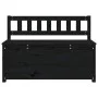 Solid black pine wood bench 110x41x76.5 cm by vidaXL, Banks - Ref: Foro24-823558, Price: 132,01 €, Discount: %