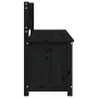 Banco de madera maciza de pino negro 110x41x76,5 cm de vidaXL, Bancos - Ref: Foro24-823558, Precio: 132,01 €, Descuento: %