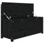 Solid black pine wood bench 110x41x76.5 cm by vidaXL, Banks - Ref: Foro24-823558, Price: 132,01 €, Discount: %