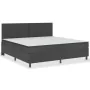 Boxspringbett dunkelgrauer Stoff 200x200 cm von vidaXL, Betten und Lattenroste - Ref: Foro24-3054793, Preis: 778,42 €, Rabatt: %