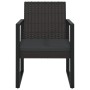 Gartenstuhl mit Kissen synthetisches Rattan schwarz von vidaXL, Gartenstühle - Ref: Foro24-362324, Preis: 74,89 €, Rabatt: %
