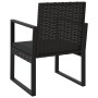 Gartenstuhl mit Kissen synthetisches Rattan schwarz von vidaXL, Gartenstühle - Ref: Foro24-362324, Preis: 74,89 €, Rabatt: %