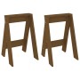 Stools 2 pcs solid honey brown pine wood 40x40x60 cm by vidaXL, Folding stools and chairs - Ref: Foro24-823667, Price: 38,27 ...