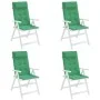 High Back Chair Cushions 4 Pcs Green Oxford Fabric by vidaXL, Cushions for chairs and sofas - Ref: Foro24-361890, Price: 49,3...