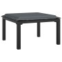 Gartenhocker mit schwarzem und grauem synthetischem Rattankissen von vidaXL, Modulare Sofas für den Außenbereich - Ref: Foro2...