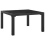 Gartenhocker mit schwarzem und grauem synthetischem Rattankissen von vidaXL, Modulare Sofas für den Außenbereich - Ref: Foro2...