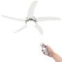 Ceiling fan adorned with lamp 128 cm white by vidaXL, Ceiling fans - Ref: Foro24-50538, Price: 138,62 €, Discount: %