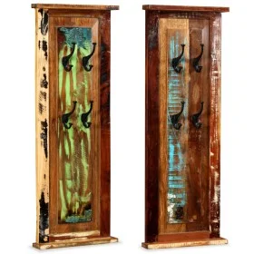 Coat racks 2 units recycled solid wood 38x100 cm by vidaXL, Hat and coat racks - Ref: Foro24-244588, Price: 134,21 €, Discoun...
