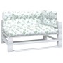 Palettenkissen 3 Stück Stoff mit Blattmuster von vidaXL, Kissen für Stühle und Sofas - Ref: Foro24-360773, Preis: 65,67 €, Ra...
