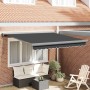 Toldo Retráctil Antracita 300 x 250 cm Tela, Metal