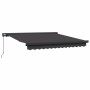Toldo Retráctil Antracita 300 x 250 cm Tela, Metal