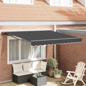 Toldo Retráctil Antracita 300x250 cm tela