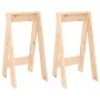 Solid pine wood stools, set of 2, 40x40x75 cm by vidaXL, Folding stools and chairs - Ref: Foro24-823669, Price: 53,07 €, Disc...