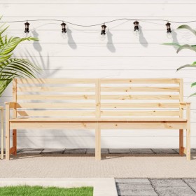 Banco de jardín madera maciza de pino 203,5x48x91,5 cm de vidaXL, Bancos de jardín - Ref: Foro24-824074, Precio: 143,11 €, De...