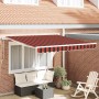 Toldo Retráctil 300 x 250 cm Naranja y marrón