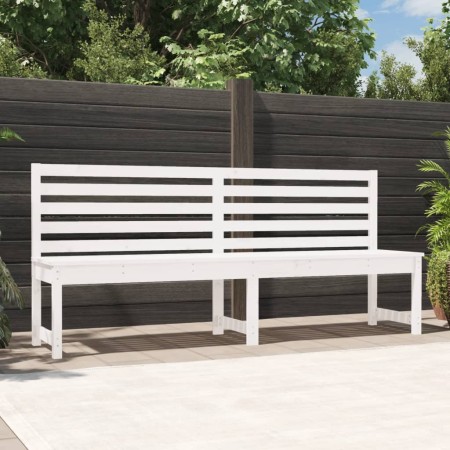 Gartenbank aus massivem weißem Kiefernholz 201,5 cm von vidaXL, Gartenbänke - Ref: Foro24-824047, Preis: 157,76 €, Rabatt: %
