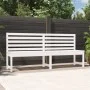 Gartenbank aus massivem weißem Kiefernholz 201,5 cm von vidaXL, Gartenbänke - Ref: Foro24-824047, Preis: 155,44 €, Rabatt: %