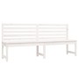 Gartenbank aus massivem weißem Kiefernholz 201,5 cm von vidaXL, Gartenbänke - Ref: Foro24-824047, Preis: 157,76 €, Rabatt: %