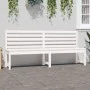 Gartenbank aus massivem weißem Kiefernholz 201,5 cm von vidaXL, Gartenbänke - Ref: Foro24-824047, Preis: 155,44 €, Rabatt: %