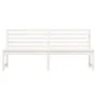 Gartenbank aus massivem weißem Kiefernholz 201,5 cm von vidaXL, Gartenbänke - Ref: Foro24-824047, Preis: 155,44 €, Rabatt: %